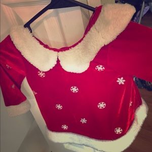 Baby girls Red Santa Christmas dress